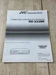 Jvc RX-333BK Receiver Owner & Service Manual *original*. Fixed Price $10.49.