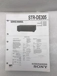 Sony STR-DE305 Original Service Manual Repair Stereo/fm-am Receiver 1996. Fixed Price $15.19.