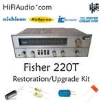 Fisher 220T Receiver Restoration Recap Repair Service Rebuild Kit Fix Capacitor. Fixed Price $145.00.