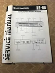 Original Kenwood - KR90 Computerized Stereo Receiver Service Manual D1230. Fixed Price $22.00.