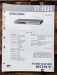 Sony ST-JX35 Tuner Service Manual *original*. Fixed Price $14.97.