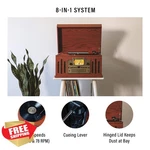 Crosley CR704B Paprika Turntable Radio Cd Cassette Bluetooth. Fixed Price $206.95.