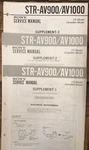 Sony STR-AV900 STR-AV1000 Receiver Supp. 2 & 3 Service Manual *original*. Fixed Price $14.97.