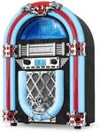 Wb Victrola VJB-127 Nostalgic Countertop Jukebox Bluetooth Fm Built-in Speaker. Fixed Price $184.79.