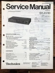 Technics SH-AV40 Equalizer Service Manual *original*. Fixed Price $19.97.