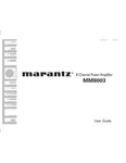 Marantz MM8003 Amplifier Owners Instruction Manual. Fixed Price $19.99.