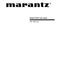 Marantz ST7001 Tuner Owners Instruction Manual. Fixed Price $19.99.