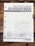 Yamaha AX-900U Amplifier Service Manual *original*. Fixed Price $24.97.