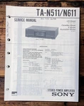 Sony TA-N511 TA-N611 Amplifier Service Manual *original*. Fixed Price $19.97.