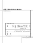 Harman Kardon AVR-510 Receiver Owners Manual. Fixed Price $22.24.