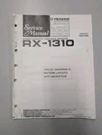 Pioneer RX-1310 Stereo Cassette Tape Deck Receiver Service Manual D-5254. Fixed Price $54.95.