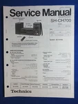 Technics SH-CH700 SC-CH700 Cassette Service Manual Original Factory Issue. Fixed Price $16.64.