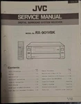 Jvc RX-901VBK Surround Sound Receiver Service Manual Original. Fixed Price $39.99.