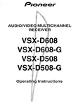 Pioneer VSX-D508 Receiver Owners Manual. Fixed Price $22.24.