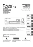 Pioneer SX-209-RDS Receiver Owners Manual. Fixed Price $22.24.