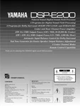 Yamaha DSP-E200 Amplifier Owners Manual. Fixed Price $22.24.