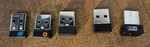Lot Of 5 Wireless Computer Receiver Dongles Dell, Logi (2), Sabrent, Unbranded. Fixed Price $25.00.