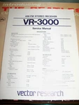 Original Vector Research Service Manual VR-3000 Nice!. Fixed Price $20.00.