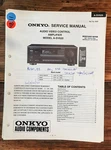 Onkyo A-SV620 Amplifier Service Manual *original*. Fixed Price $14.97.
