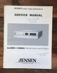 Jensen AVS-1500 Receiver Service Manual *original* #2. Fixed Price $14.97.
