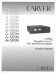 Carver A-500X Amplifier Owners Manual. Fixed Price $22.24.