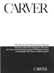 Carver HR-722 Receiver Owners Manual. Fixed Price $22.24.