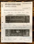 Kenwood KR-694 KR-V5560 KR-V6060 Receiver Service Manual *original*. Fixed Price $14.97.