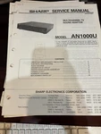 Orig. Sharp AN1000U Sound Adaptor Repair & Service Manual *original*. Fixed Price $9.99.