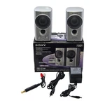 Vintage Sony SRS-Z500 Active Multimedia Speaker System W/ Adaptor & Cords. Fixed Price $49.99.