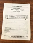 Mitsubishi DA-F55 Tuner Service Manual *original*. Fixed Price $19.89.
