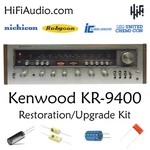 Kenwood KR-9400 Rebuild Restoration Recap Upgrade Kit Repair. Fixed Price $185.00.