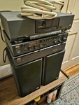 Adcom Vintage Hi-fi System GTP-400, Gfa 535 Ii, Philips Cd 950, Speakers, Stands. Fixed Price $750.00.