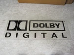 Vintage Dolby Digital Sound Plexi Glass Sign Plaque Cinema Home Theater 31"X12". Fixed Price $89.99.