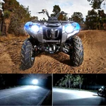 100W Headlights For Yamaha Grizzly 660, 400, 450, 350, 125 Super White Led Bulbs. Fixed Price $17.99.