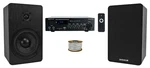 Rockville Bluamp 90 Bluetooth Home Audio Receiver AMP+(2) 5.25" Black Speakers. Fixed Price $149.95.