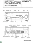 Service Manual Guide For Kenwood KRF-V7510, KRF-V8010, VR-208, VR-209. Fixed Price $14.78.