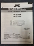 Jvc RX-206BK & RX-207TN Service Manual Original W/schematics, Parts List, Etc. Fixed Price $14.97.
