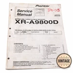 Pioneer XR-A9800D Service Manual Stereo Dvd Cassette Deck Receiver Oem. Fixed Price $22.00.