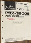 Pioneer VSX-3900S VSX-3800 A/v Stereo Service Repair Manual With Microfiche. Fixed Price $19.94.