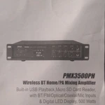 Pyle PMX3500PH 500W Wireless Bt Mixing Amplifier Usb Micro Sd Fm Led Display. Fixed Price $71.00.