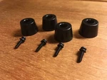 (4) Marantz Rubber Feet W/screw Receiver PART/2220,2270,2225,2226,2230,2250,2252. Fixed Price $12.85.