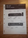 Kenwood Service Manual SS-97 Av Surround Processor Original. Fixed Price $7.98.