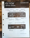 Kenwood KX-77CW Cassette Service Manual *original*. Fixed Price $19.97.