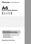 Pioneer SXA-6-J Receiver Owners Manual. Fixed Price $22.24.