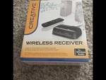 Creative Labs Wireless Audio Receiver SB1122EF. Fixed Price $29.99.
