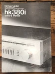 Harman Kardon HK380I Receiver Owners / User Manual *original*. Fixed Price $24.97.