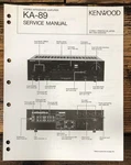 Kenwood KA-89 Amplifier Service Manual *original*. Fixed Price $14.97.