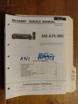 Sharp SM-A75 Service Manual Original Repair Book Stereo Amplifier. Fixed Price $25.00.