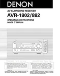 Denon AVR-1802 AVR-882 Receiver Owners Manual. Fixed Price $19.99.