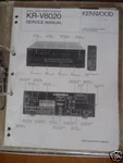 Service Manual Kenwood KR-V8020 Receiver, Original. Fixed Price $16.99.
